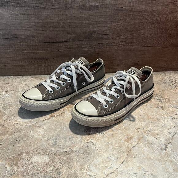 Converse Chuck Taylor All Star Sz 7W 5M Gray Canvas Low Top Shoes Sneaker Unisex - Picture 14 of 14